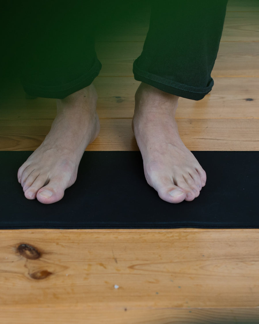 Or on the floor, under your feet